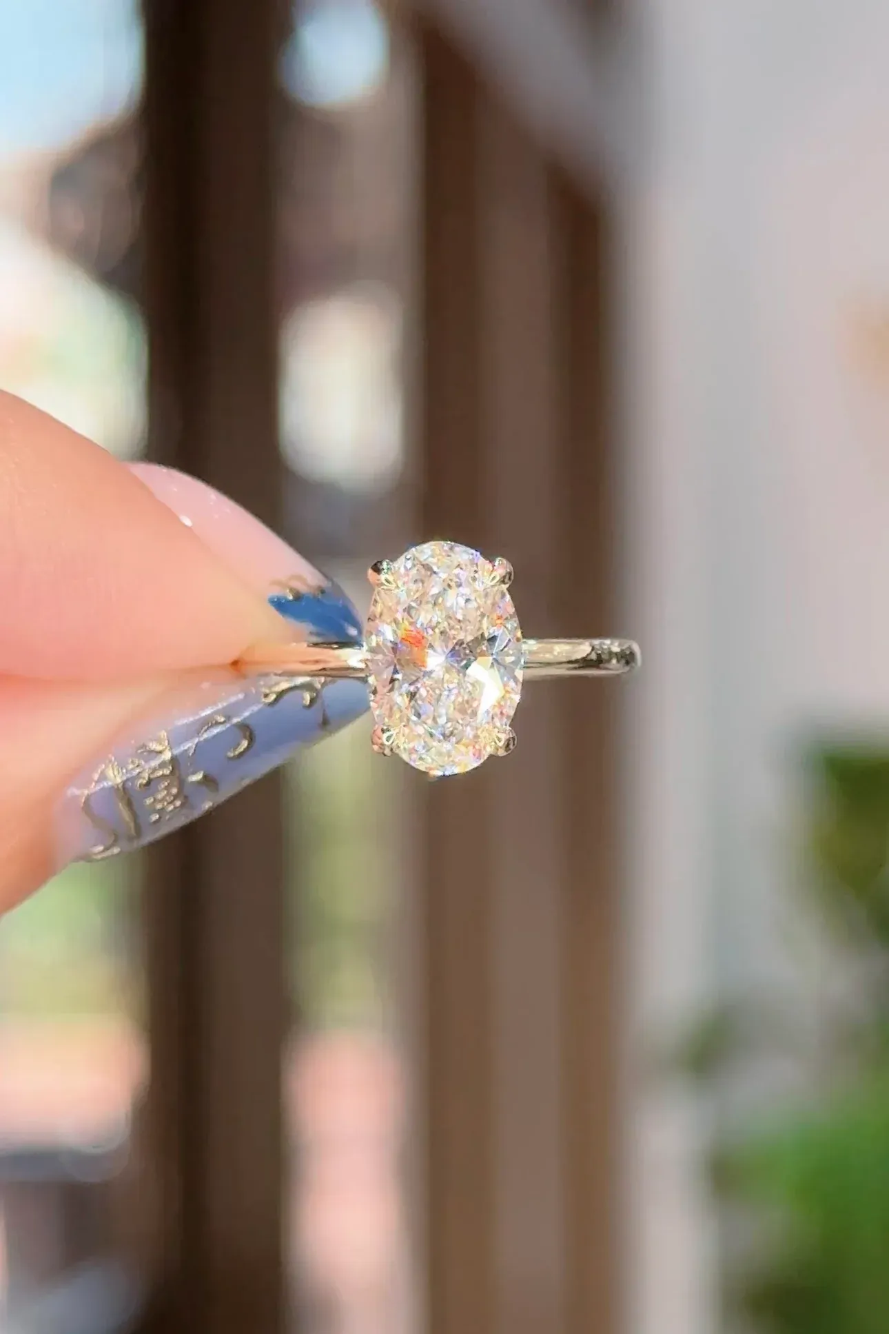 2 Karat Oval Laboratuvar Pırlanta Tektaş